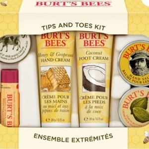 🆕 in box BURT’S BEES Tips and Toes Kit 6- Pieces Gift Set